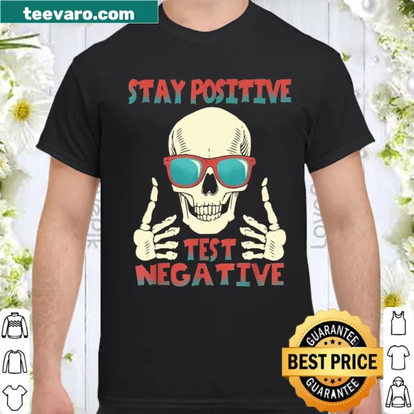 Playful skeleton design with a positive message in typography.