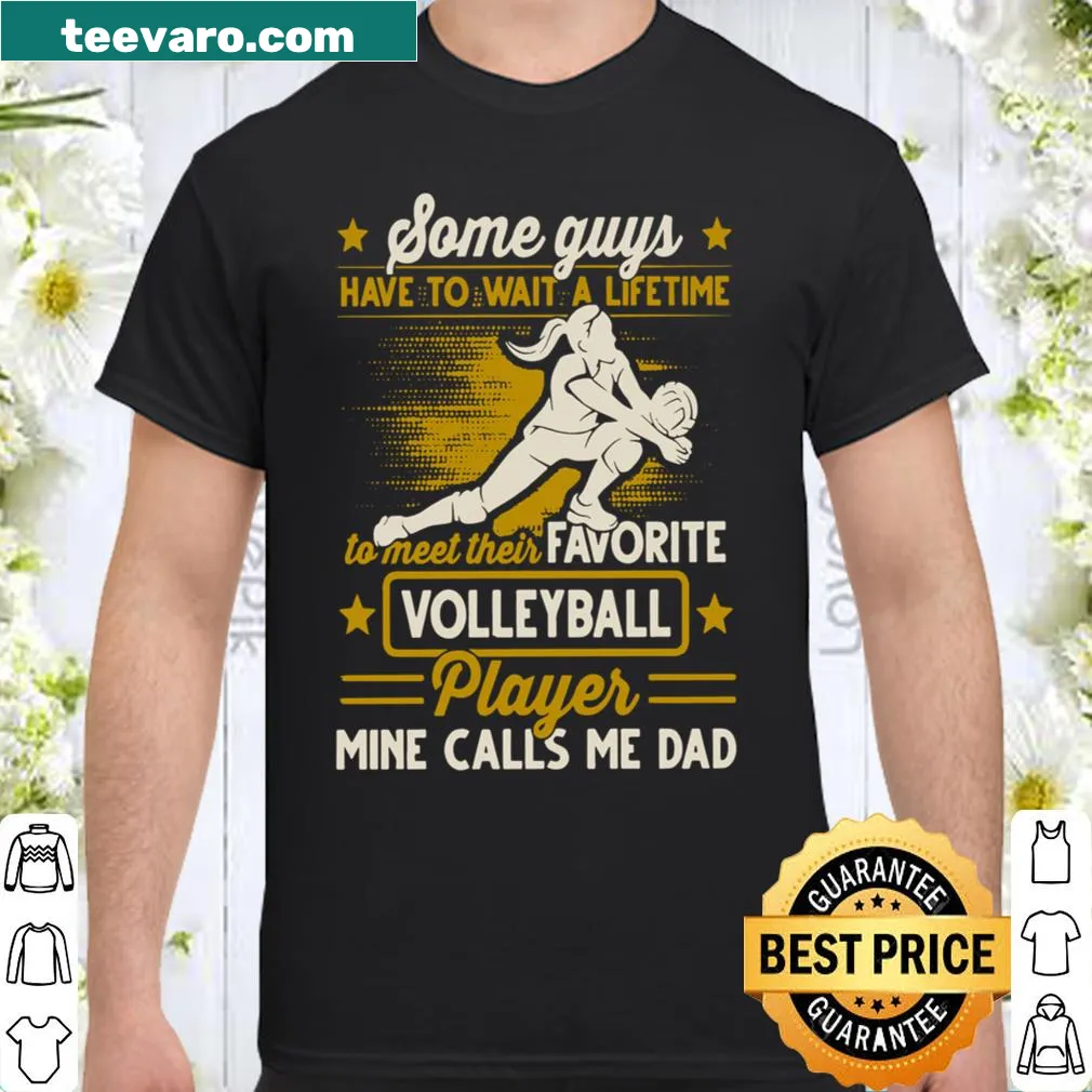 T-shirt featuring a saying about volleyball fandom.