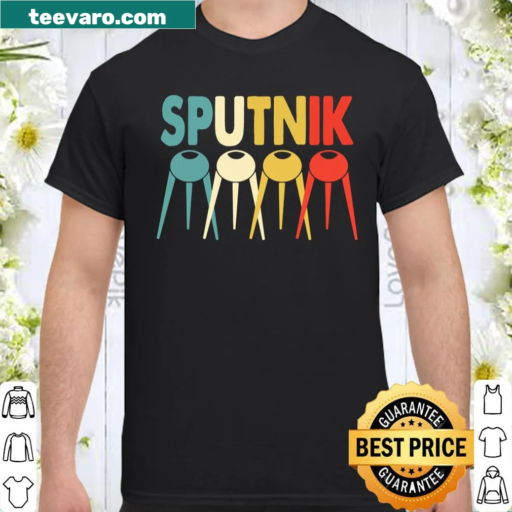 Retro shirt featuring CCCP and Sputnik design