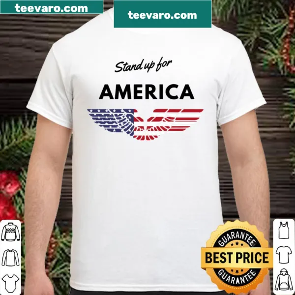 Patriotic t-shirt with a slogan supporting America