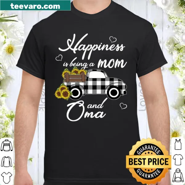 Shirt with sunflower design and heartfelt phrases about being a mom and grandma