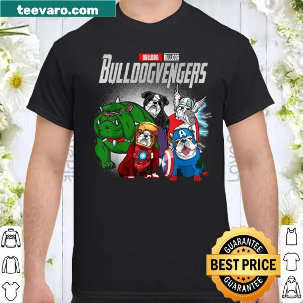 Cartoon Super Dog Bulldog shirt for kids