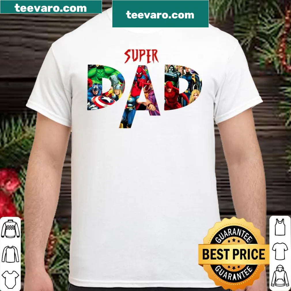 Superhero Dad shirt celebrating fathers in a fun way