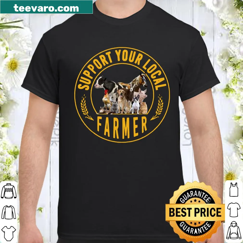 Graphic text promoting local farmers