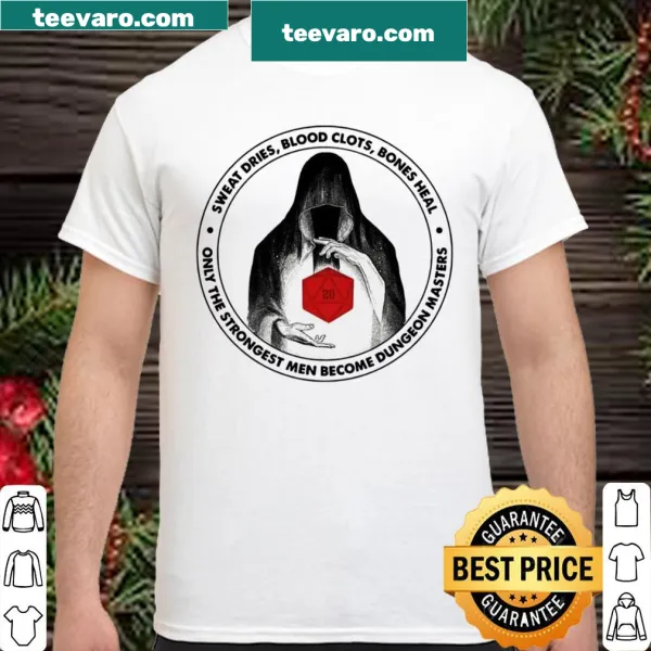 Edgy shirt for gamers with a humorous saying about dungeon masters