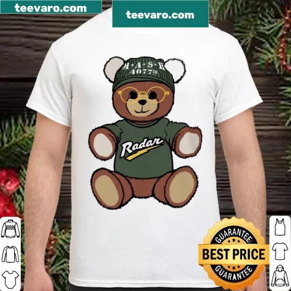 Teddy Bear Mash t-shirt featuring an illustration of Radar