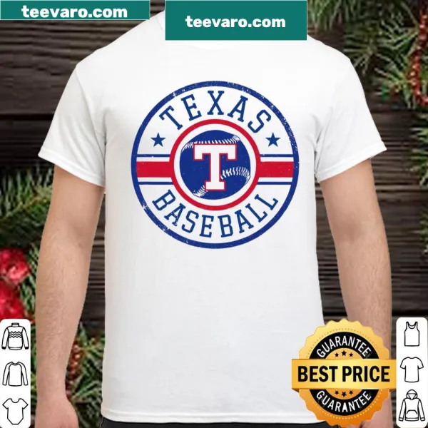 Vintage distressed Texas baseball graphic T-shirt for game day