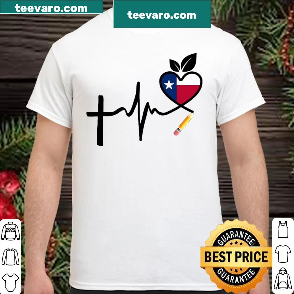 Proud Texas Teacher shirt for National Teacher Day with bold lettering.