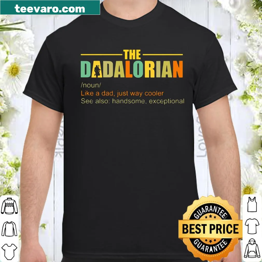 Funny dad shirt with 'The Dadalorian' text