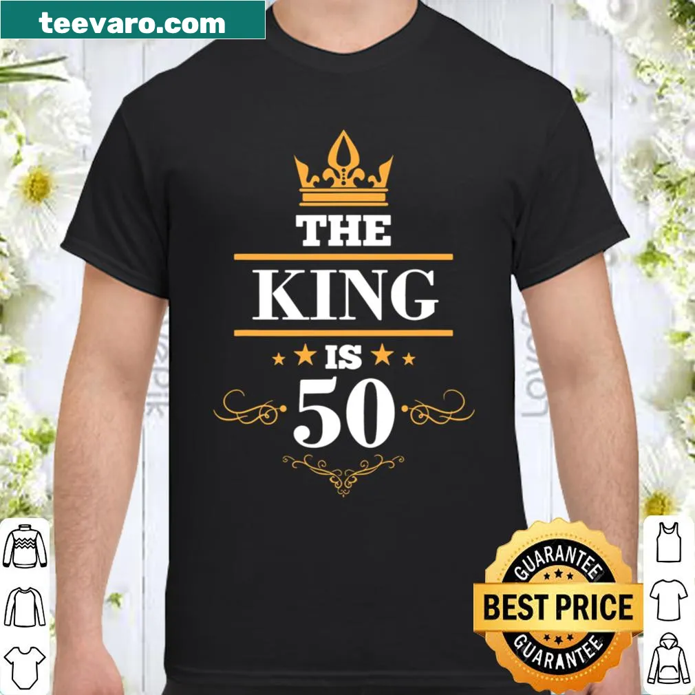 Birthday shirt featuring a crown for a 50-year-old king