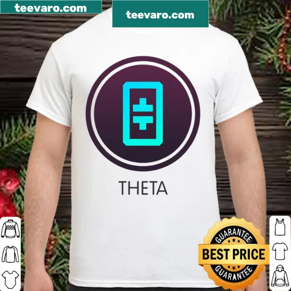 Theta Crypto Network logo graphic t-shirt for tech enthusiasts.