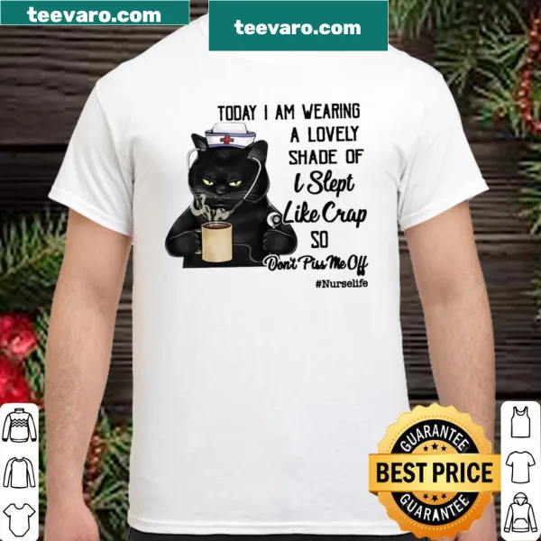 Humorous nurse shirt with sarcastic saying about sleep