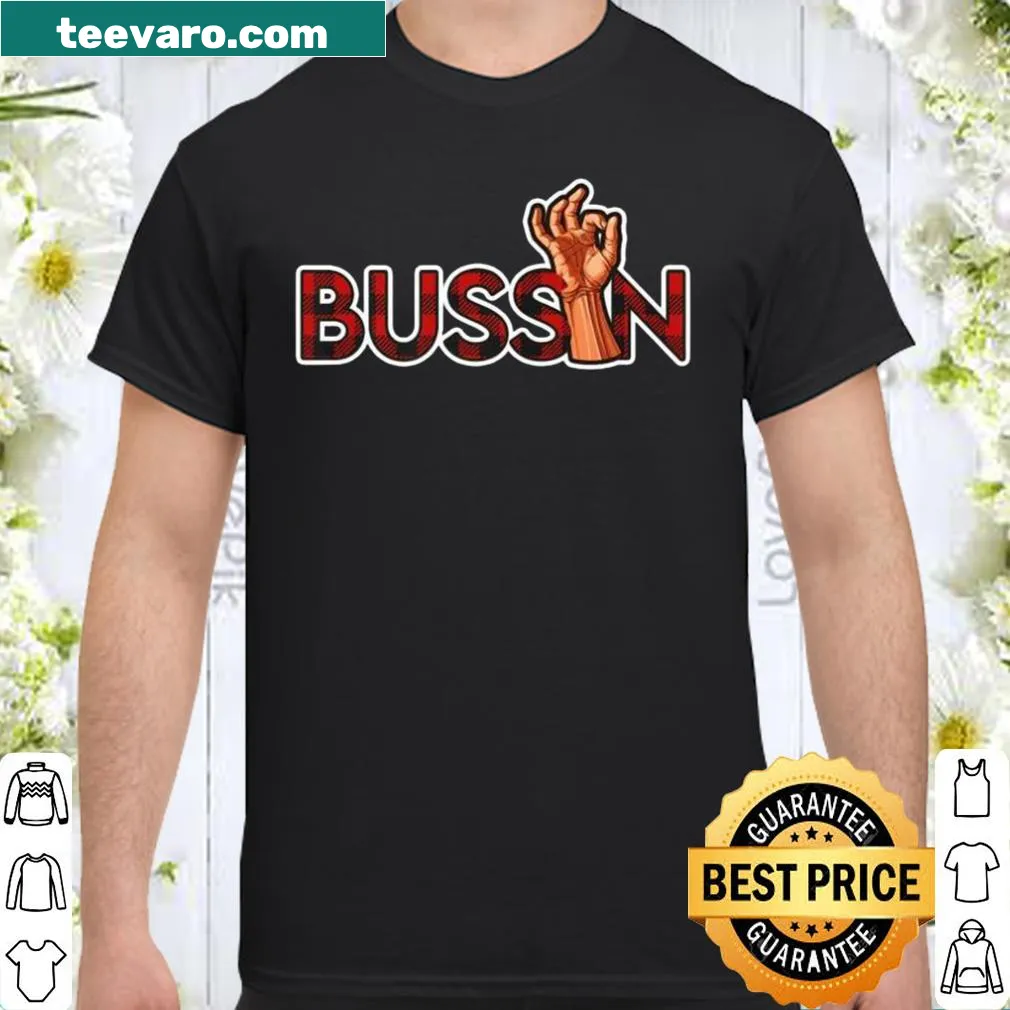Trendy typography design featuring the phrase 'Bussin' Cool.'