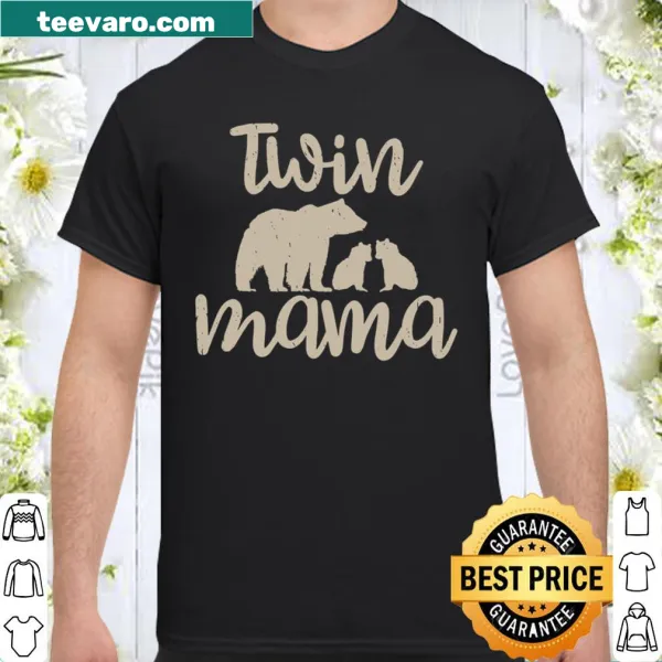 Beautiful mothers day shirt for twin moms with elegant graphics