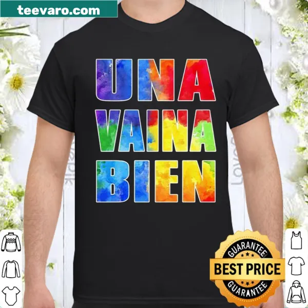 Shirt featuring the phrase Una Vaina Bien and Platano Power in playful typography