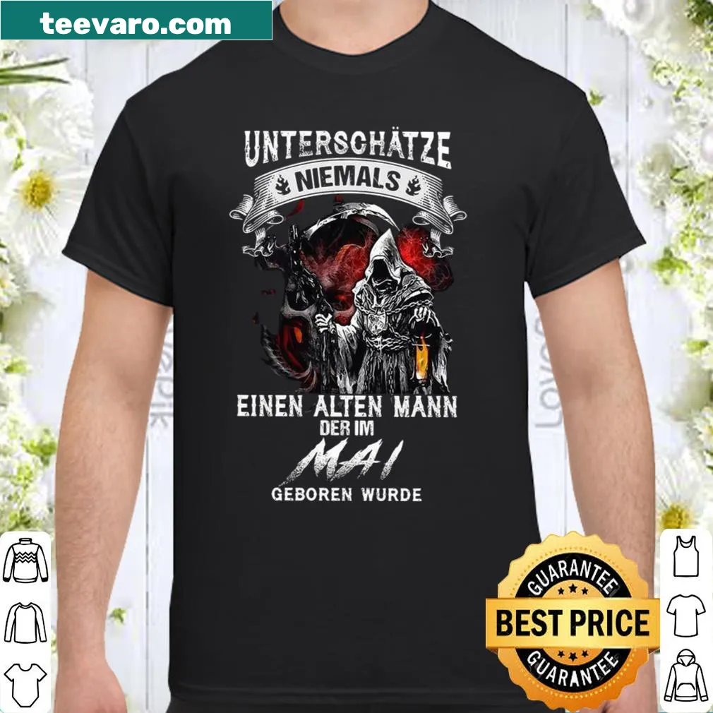 Humorous shirt with a playful German phrase about age
