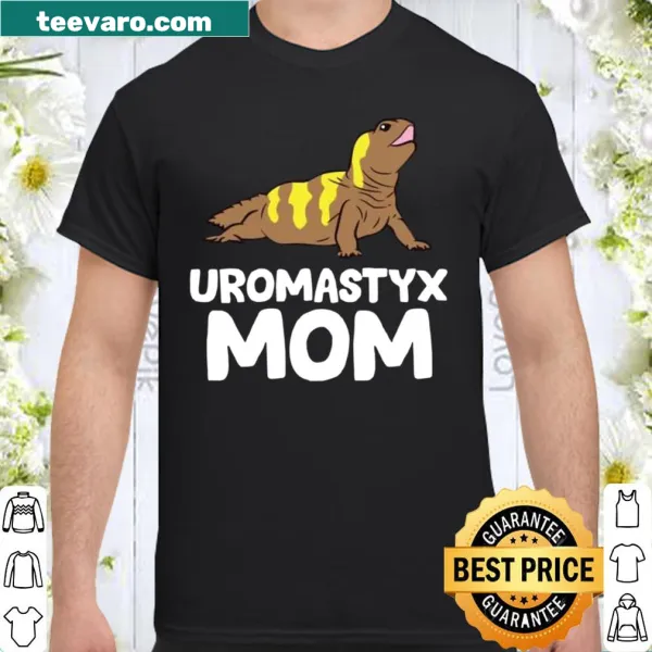 Shirt featuring 'Uromastyx Mom' text celebrating reptile moms