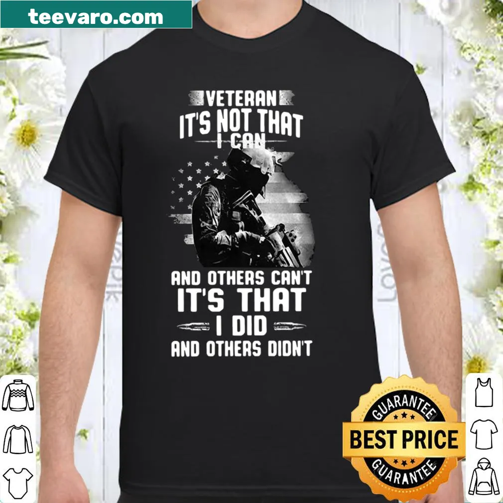 Veteran shirt with powerful text about service and sacrifice
