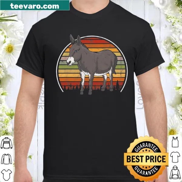Retro donkey t-shirt featuring playful vintage design