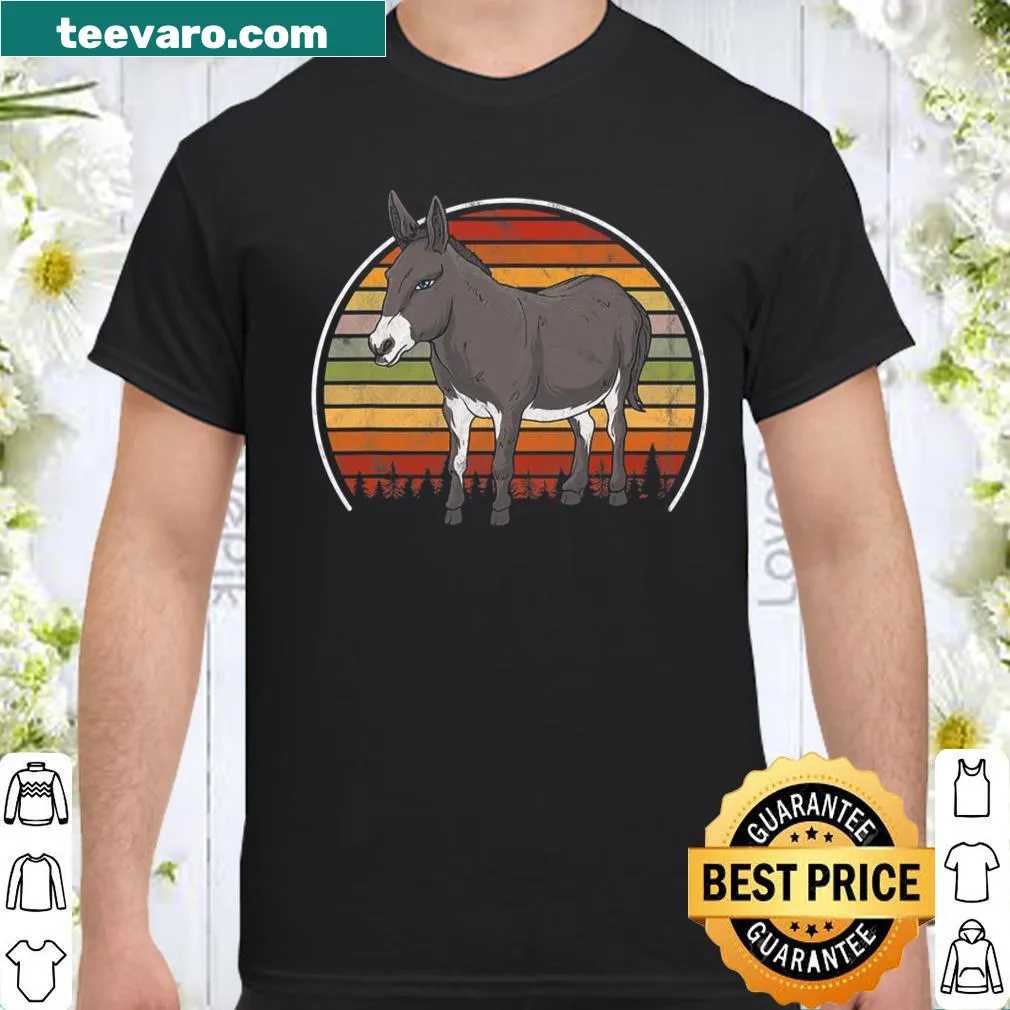 Retro donkey t-shirt featuring playful vintage design