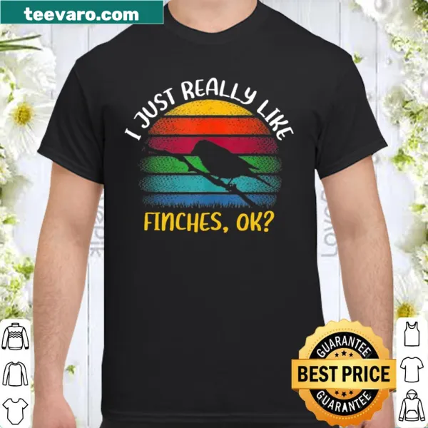 Vintage design shirt expressing love for finches