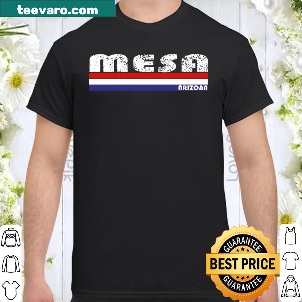 Vintage graphic of Mesa, Arizona on a classic shirt