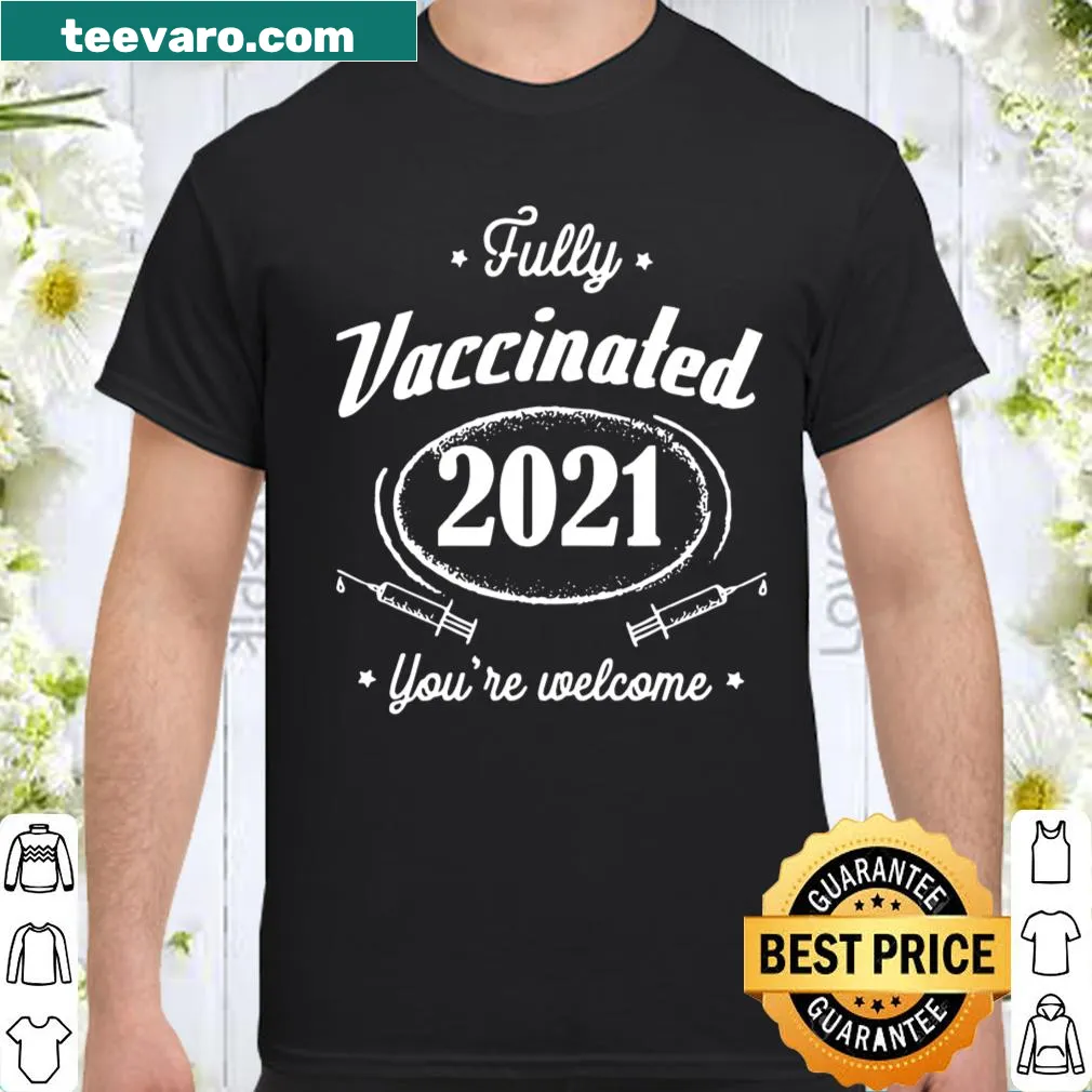 Vintage-style shirt with the phrase 'Voll geimpftes 2021'