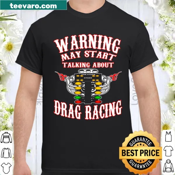 Playful drag racing themed warning shirt