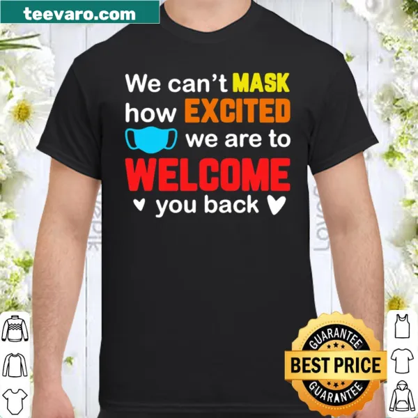 Teacher welcome back shirt with playful typography