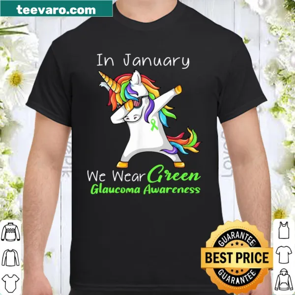 Green awareness shirt for glaucoma support