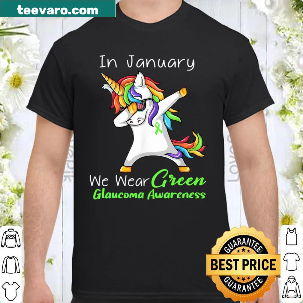 Green awareness shirt for glaucoma support