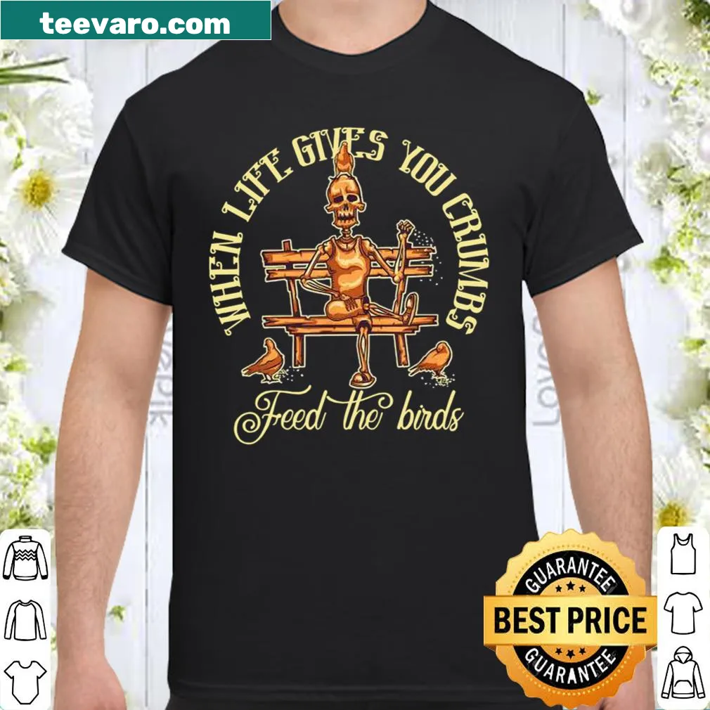 Whimsical skull shirt with uplifting text