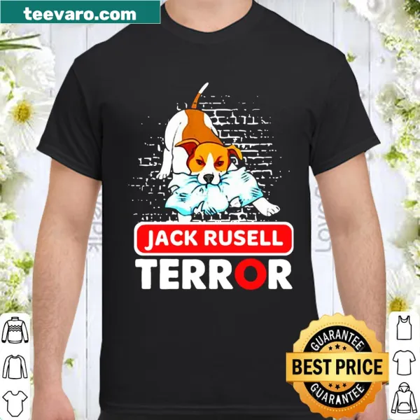 Shirt for dog lovers featuring the phrase 'Jack Russell Terror'