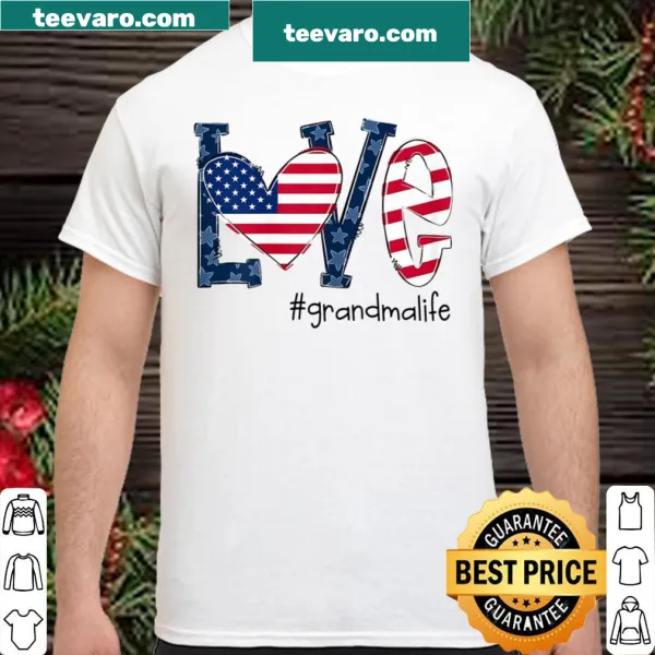American flag-themed shirt celebrating grandmothers for 4th of July