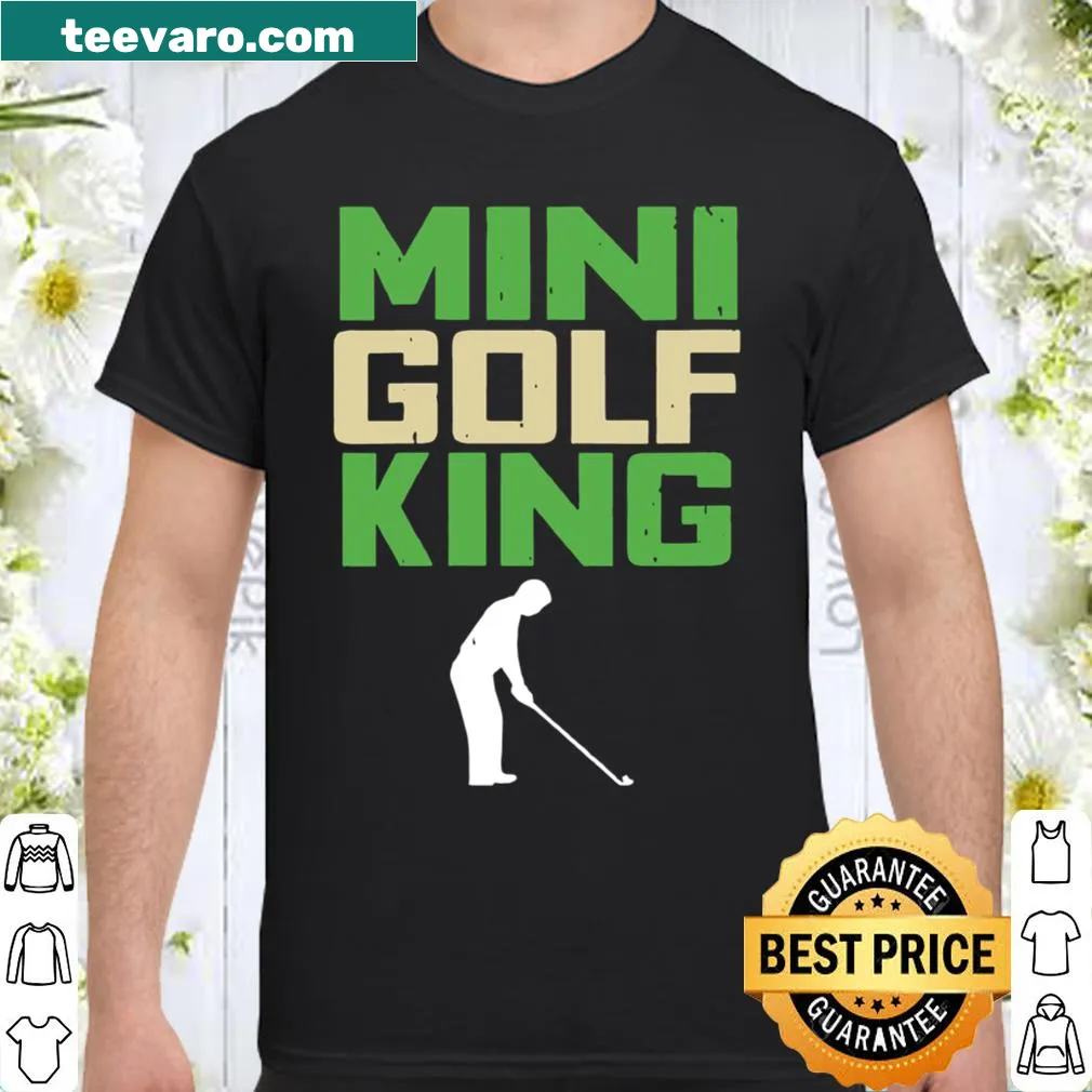 Playful mini golf king shirt with fun typography