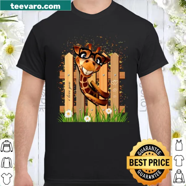 Cute summer shirt featuring a funny giraffe illustration