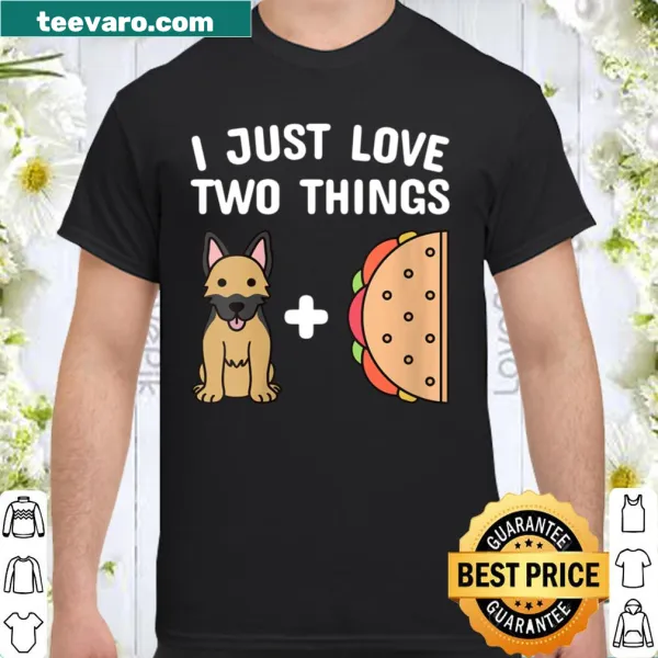 Shirt with taco and German Shepherd design