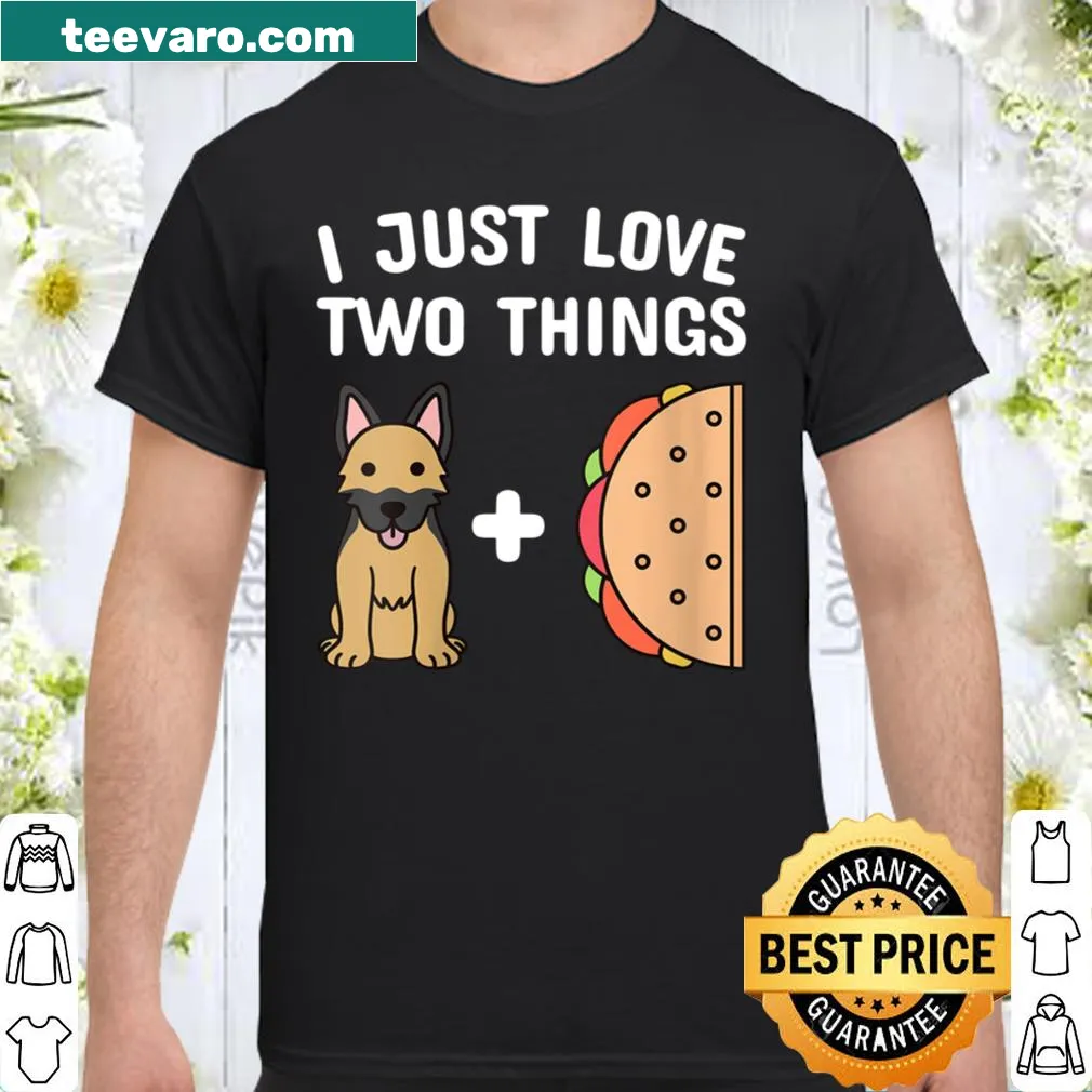 Shirt with taco and German Shepherd design