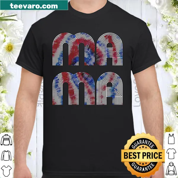 'MAMA 2021' shirt with tie-dye design for mothers.