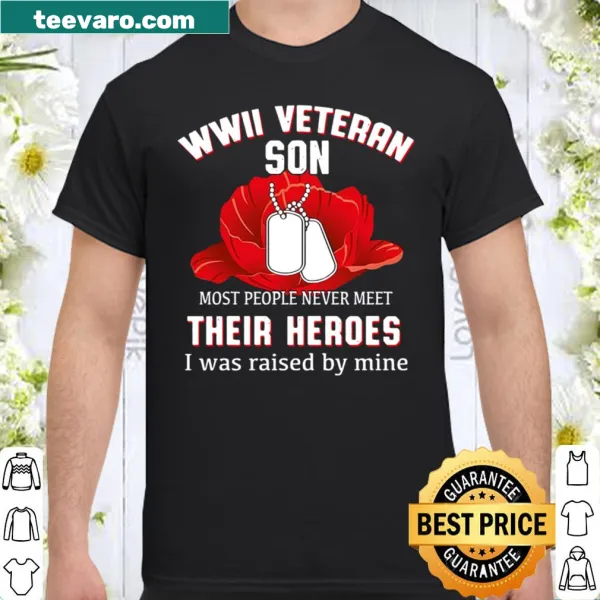 Sentimental shirt honoring WWII veterans and their children