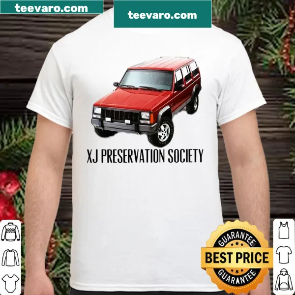 Shirt featuring the phrase Xj Preservation Society