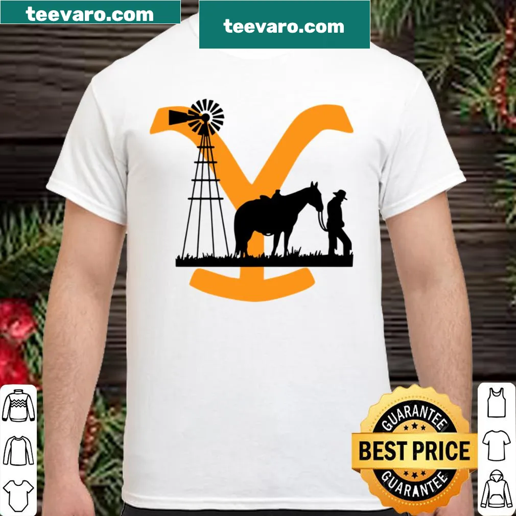 Vintage Yellowstone cowboy graphic T-shirt
