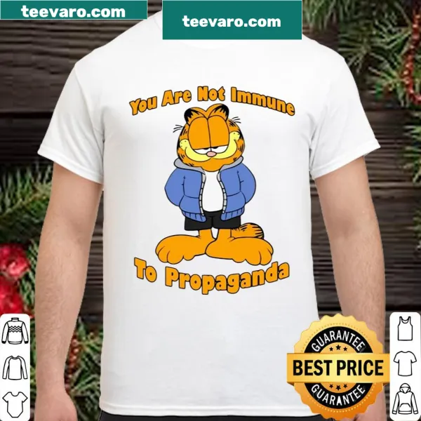 Statement tee featuring the text: You Are Not Immune To Propaganda
