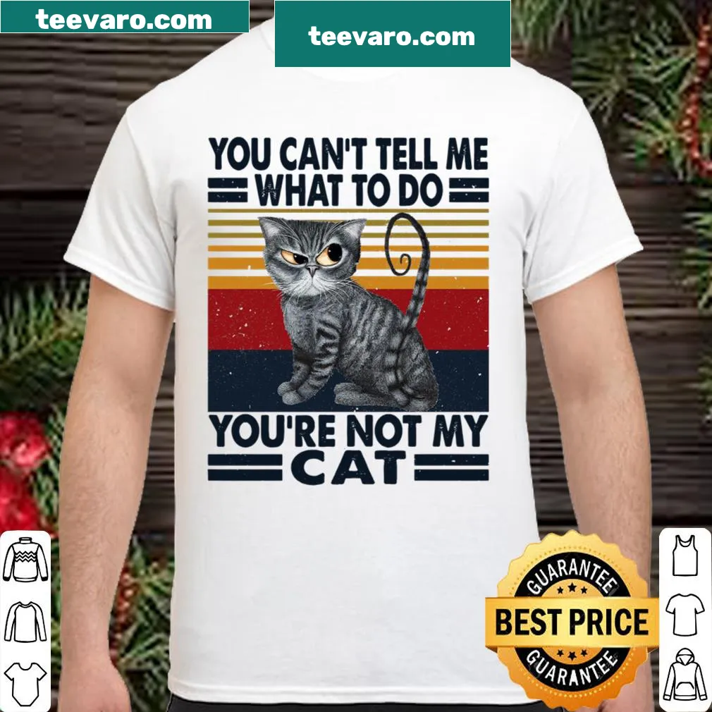 Funny cat-themed shirt with bold text about cat ownership