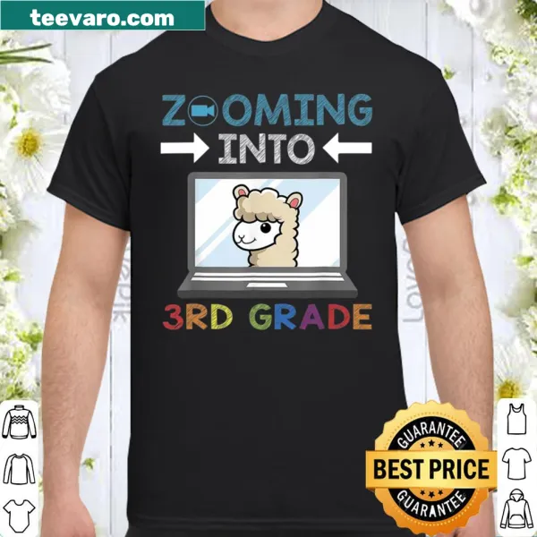Cute shirt featuring a llama graphic for back-to-school