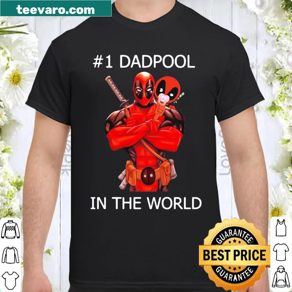 Humorous shirt with #1 Dadpool text