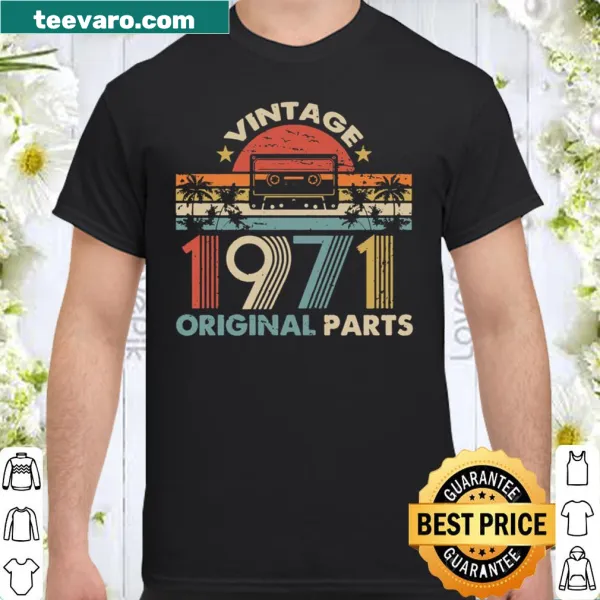 Vintage shirt celebrating 1971 with original parts graphic