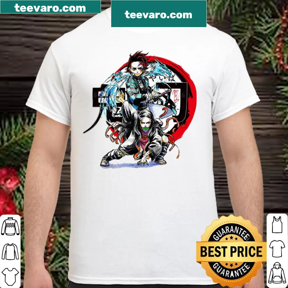 Stylish t-shirt featuring characters from Demon Slayer anime