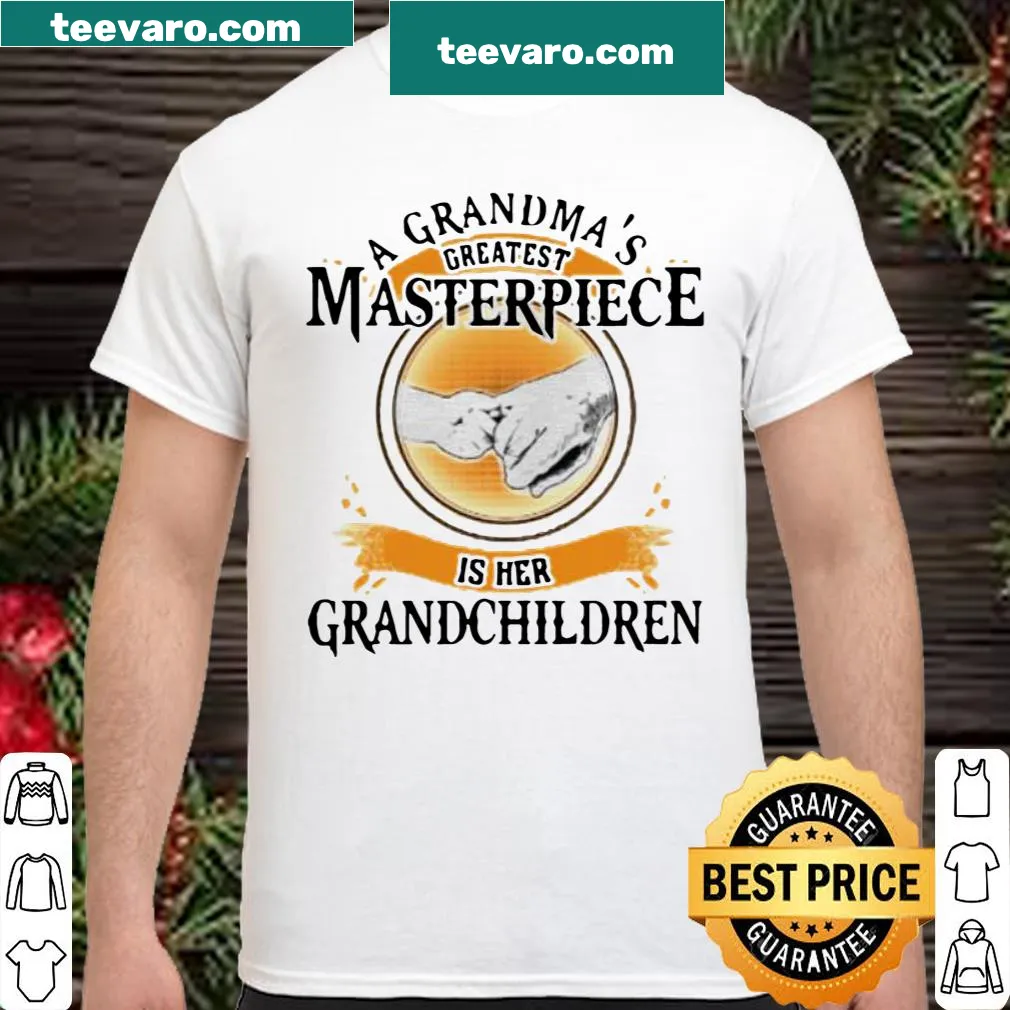 Sentimental shirt for grandmothers featuring grandchildren's love