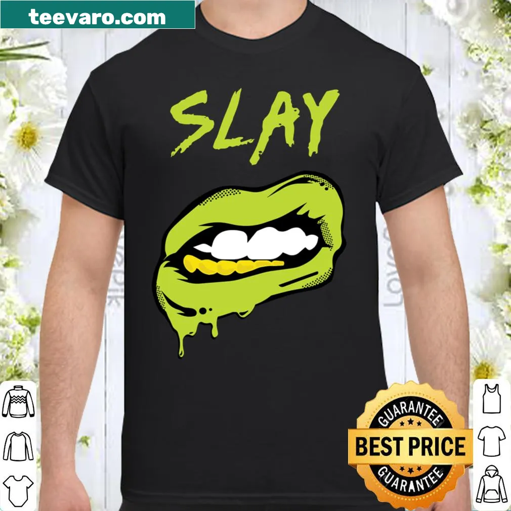 Typography shirt featuring the word 'SLAY' for sneaker enthusiasts